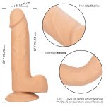 Size Queen 6 inch-15.25 Cm - Ivory - Image 6