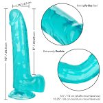 Size Queen 8 Inch - Blue - Image 9
