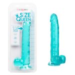 Size Queen 10 inch-25.5 Cm - Blue - Image 4