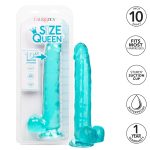 Size Queen 10 inch-25.5 Cm - Blue - Image 10