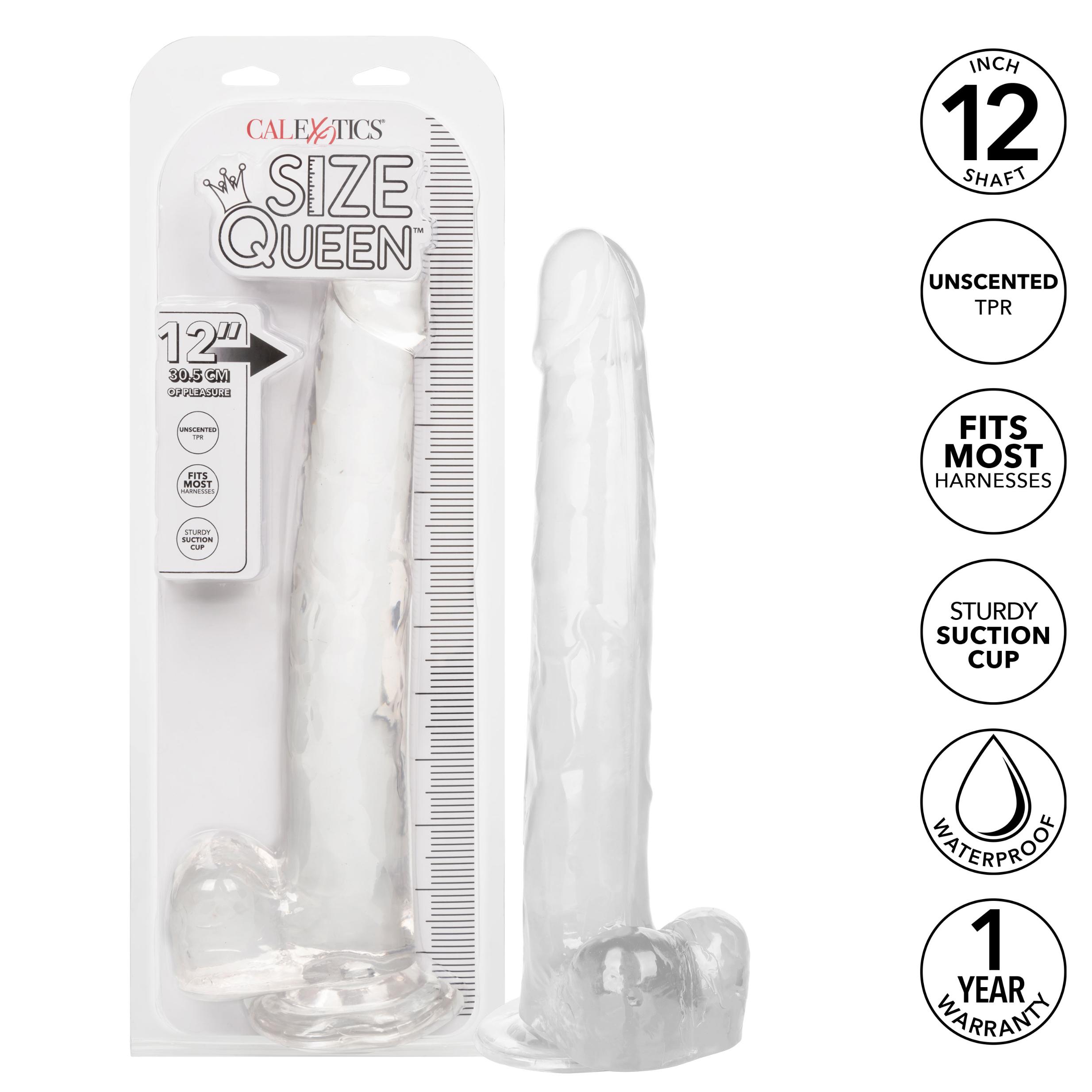 HOSE0263002.jpg Size Queen 12 inch-30.5 Cm - Clear - Image 1