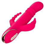 Jack Rabbit Signature Heated Silicone Triple Fantasy Rabbit - Pink - Image 3