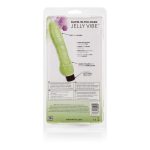 Glow-in-the-Dark Jelly Penis Vibe 7 Inches - Green - Image 2