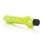 Glow-in-the-Dark Jelly Penis Vibe 7 Inches - Green - Image 3