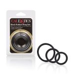 Rubber Ring 3 Piece Set - Black - Image 2