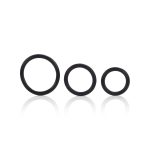 Rubber Ring 3 Piece Set - Black - Image 4