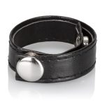 Leather Black 3-Snap Ring - Image 2