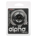 Alpha Liquid Silicone Prolong Medium Ring - Black - Image 7