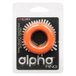 Alpha Liquid Silicone Prolong Large Ring - Orange - Image 5
