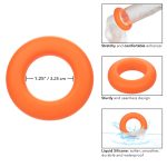 Alpha Liquid Silicone Prolong Large Ring - Orange - Image 6
