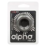 Alpha Liquid Silicone Prolong Prismatic Ring - Gray - Image 2