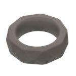 Alpha Liquid Silicone Prolong Prismatic Ring - Gray - Image 4