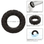 Alpha Liquid Silicone Prolong Tread Ring - Black - Image 4