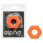 Alpha Liquid Silicone Prolong Sexagon Ring - Orange - Image 6
