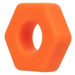 Alpha Liquid Silicone Prolong Sexagon Ring - Orange - Image 3