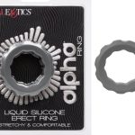 Alpha Liquid Silicone Erect Ring - Gray
