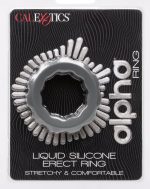 Alpha Liquid Silicone Erect Ring - Gray - Image 4