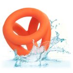 Alpha Liquid Silicone Tri-Ring - Orange Orange - Image 3