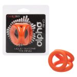 Alpha Liquid Silicone Tri-Ring - Orange Orange - Image 12