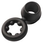 Alpha Liquid Silicone Dual Support Magnum Ring - Black - Image 6