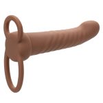 Performance Maxx Rechargeable Ribbed Dual Penetrator - Brown - Image 5