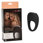 Silicone Rechargeable Pleasure Ring - Black - Black - Image 8