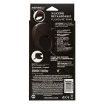 Silicone Rechargeable Pleasure Ring - Black - Black - Image 2
