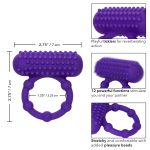 Silicone Rechargeable 5 Bead Maximus Ring - Purple - Image 3