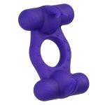 Silicone Rechargeable Triple Orgasm Enhancer - Purple - Image 4