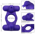 Silicone Rechargeable Triple Orgasm Enhancer - Purple - Image 7