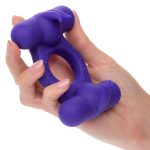 Silicone Rechargeable Triple Orgasm Enhancer - Purple - Image 11