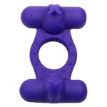 Silicone Rechargeable Triple Orgasm Enhancer - Purple - Image 12