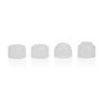 Compact Waterproof Personal Travel Massager With 4 Tips - White - Image 6