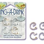 Ring a Drink Gold and Silver Male and Female Drink Identifiers