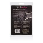 Silver Beaded Nipple Clamps - Image 2
