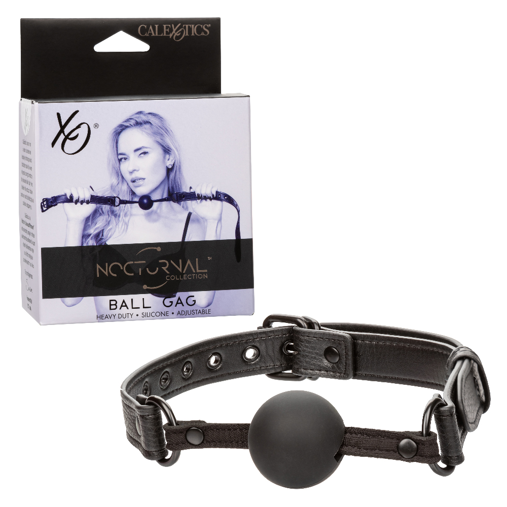 HOSE2678053.jpg Nocturnal Collection Ball Gag - Black - Image 1