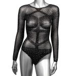 Radiance Long Sleeve Body Suit - Queen - Black - Image 2