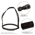 Euphoria Collection Plus Size Halter Buckle Harness - Black - Image 4