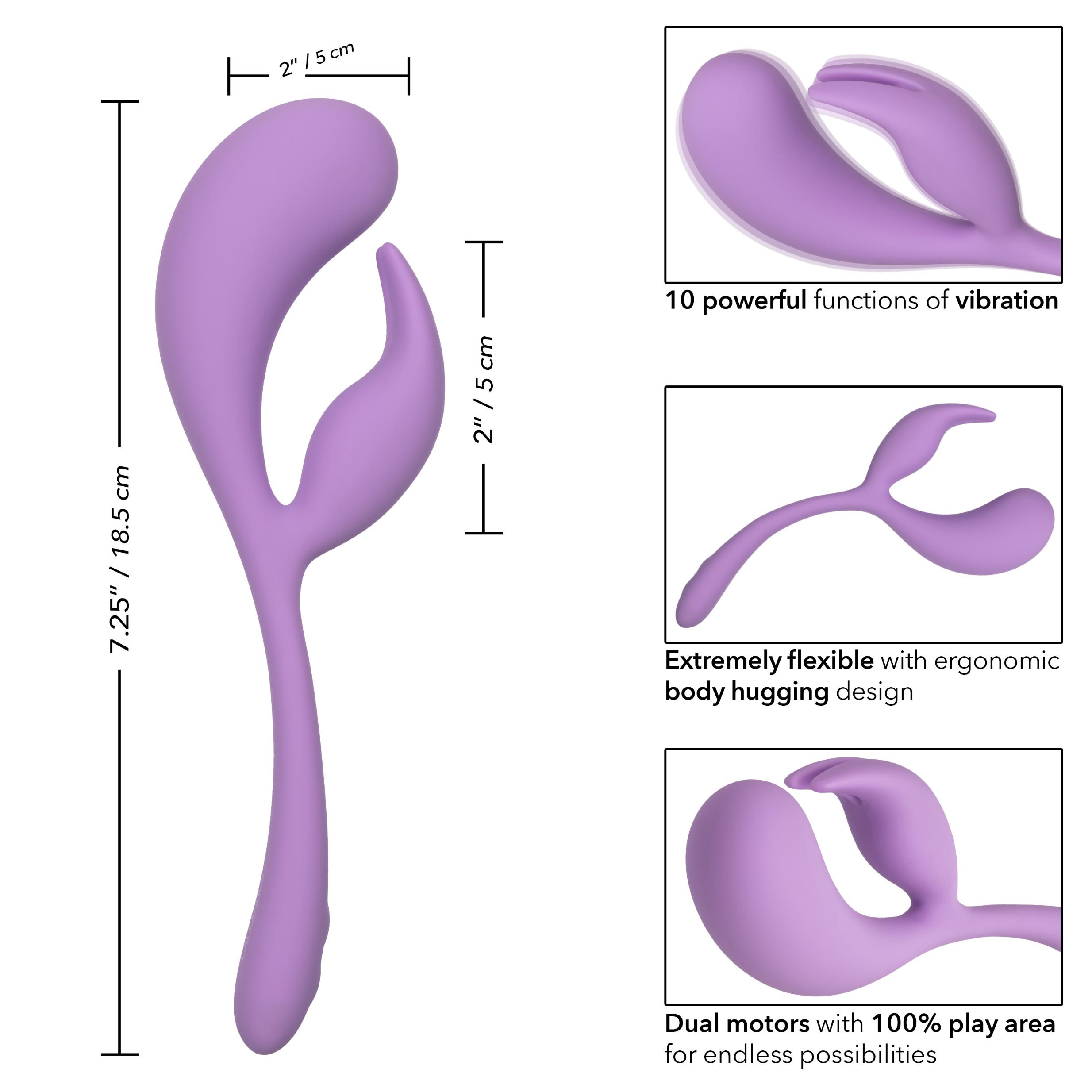 HOSE4365253.jpg Elle Liquid Silicone Dual Flicker - Image 1