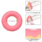 Naughty Bits Dickin Donuts Silicone Donut Cock Ring - Pink - Image 7