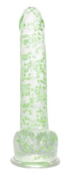 Naughty Bits I Leaf Dick Glow-in-the-Dark Weed Leaf Dildo - Glow in the Dark - Image 5