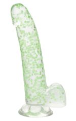 Naughty Bits I Leaf Dick Glow-in-the-Dark Weed Leaf Dildo - Glow in the Dark - Image 3