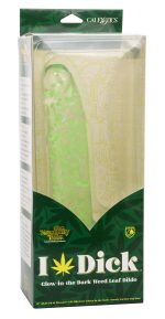 Naughty Bits I Leaf Dick Glow-in-the-Dark Weed Leaf Dildo - Glow in the Dark - Image 8