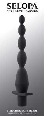 Vibrating Butt Beads - Black - Image 3