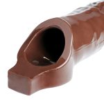Really Ample Penis Enhancer Sheath - Brown - Image 4