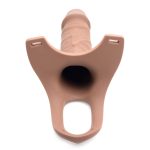 Hollow Silicone Dildo Strap-on - Flesh - Image 4