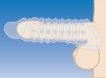 1.5 Inch Penis Enhancer Sleeve - Clear - Image 5