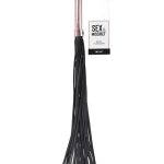Brat Flogger - Black - Rose Gold