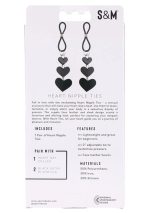 Heart Nipple Ties - Black - Image 3