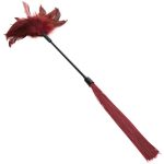 Sex and Mischief Enchanted Feather Tickler - Burgundy - Image 2